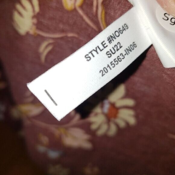 Madewell Lucie Smocked Square Neck Peplum Floral Blouse Size 6 New - Picture 6 of 9